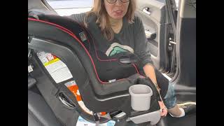 How to Install Graco Extend2Fit FORWARD facing with SEATBELT [upl. by Adnarb268]