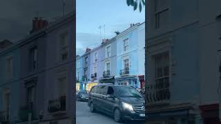 Portobello Road Market colorful houses londonlife [upl. by Llebasi]