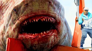 Megalodon Jumps Out Of Water Scene  The Meg 2018 Movie Clip HD [upl. by Llenrub]