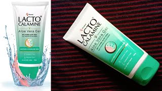 review of Lacto Calamine aloe vera gel [upl. by Hymen]