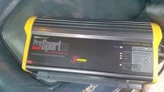 ProMariner ProSport20 as a Backup Van Solar AGM Battery Bank Charger [upl. by Kcaz]