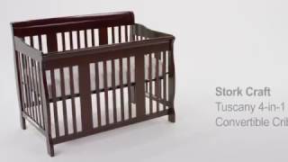 Stork Craft Tuscany 4in1 Convertible Crib Espresso [upl. by Apgar]