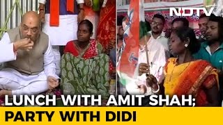 After Lunch And Selfies With Amit Shah Bengal Couple Joins Trinamool [upl. by Awjan]