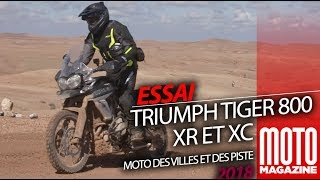 Triumph Tiger 800 XR  Triumph Tiger 800 XC  test Moto Magazine 2018 [upl. by Turtle]