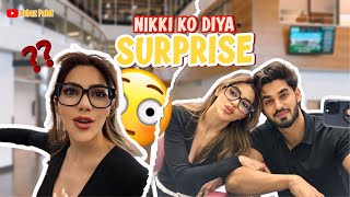 Nikki ko diya surprise 😍 nikki arbazpatel vlog surprise [upl. by Lateh]