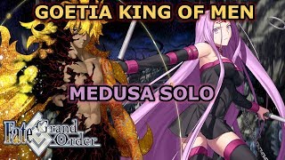 The Final Boss Medusa Solo Goetia King of Men  Solomon FGO NA [upl. by Cathyleen899]