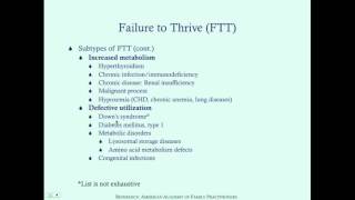 Failure to Thrive  CRASH Medical Review Series [upl. by Diane-Marie123]