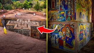 Amazing Ancient Places that Hold a Secret  Uncover the 11 RockHewn Churches of Lalibela Ethiopia [upl. by Sukramal]