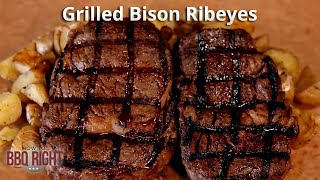 The BEST Way to Grill Bison Ribeyes [upl. by West]