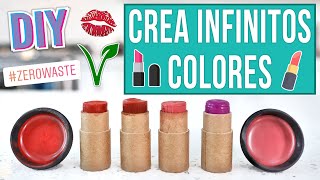 HAZ LABIAL CERO BASURA EN CASA  NATURAL VEGANO DIY  Mixi [upl. by Lemmuela]