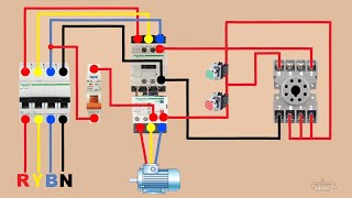 8 pin glass relay starter wiring diagram JrElectricSchool [upl. by Doowle]