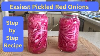 How to make Pickled Red Onions [upl. by Nnylarak]