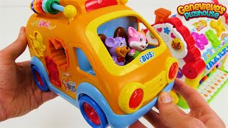 School Bus Learning Toy for Toddlers with Toy House [upl. by Maye524]