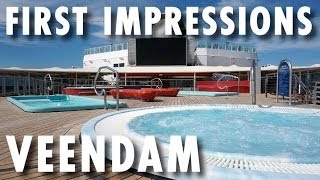 Veendam Experience First Impressions of the Ship  Holland America Line  Cruise Review [upl. by Inajna]