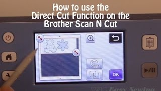 How To Use the ScanNCut Direct Cut Function Tutorial [upl. by Adnilemre383]