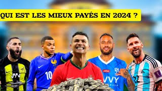 Top 10 des footballeurs les mieux payés en 2024  Dernière mise à jour [upl. by Allmon]