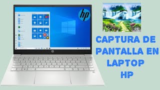 como hacer ScreenShot  captura de pantalla en una laptop HP Windows 10 [upl. by Berliner]