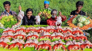 25 Chicken Mass Cooking with Daddy Arumugam samayal I Tastee Kiruthiga [upl. by Papagena]