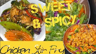 Teriyaki Chicken Stir Fry l Sweet amp Spicy Teriyaki [upl. by Idolem]