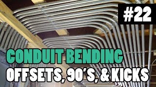 How To Bend EMT ConduitTubing  HOW ELECTRICIANS BEND 90s OFFSETS BOX OFFSETS amp KICKS [upl. by Esineg219]