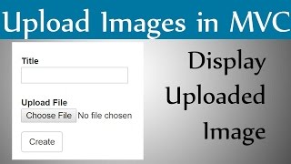 How to Upload Image And Display Image in AspNet Mvc With An Example [upl. by Suivatnom]