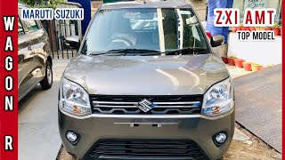 2022 Maruti Suzuki WagonR Zxi Amt 🔥 Top Model walkaround review features and on road price [upl. by Cara]