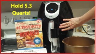 Power Air Fryer XL  53 Quarts  Introduction to Device and Air Frying [upl. by Judith520]