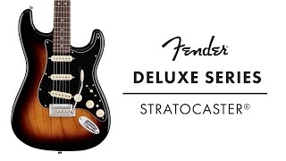 Fender Deluxe Series Stratocaster Demo  Fender [upl. by Einnaej]