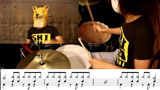 【楽譜DLあり】笑顔のおまじないSHISHAMOドラムカバー Drum Cover [upl. by Kiryt343]