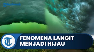 Viral Fenomena Langit di Amerika Berubah Warna Jadi Hijau Ternyata karena Datangnya Badai Hebat [upl. by Ahsenar]