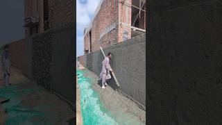 how to make boundary wall cement contraction trndingshorts yt short viral video [upl. by Larrisa]