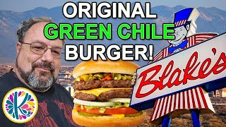 Lets check out the Original Green Chile Cheeseburger at BLAKES LOTABURGER  KILR Awesome Day [upl. by Sisco]