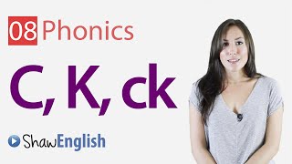 English Phonics Consonants c k and ck [upl. by Fleming]