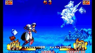 Samurai Shodown III Rimururu playthrough lvl4 【60fps】 [upl. by Aerbma]