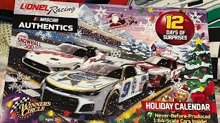 NASCAR Diecast Unboxing 12 Days of Christmas NASCAR Authentics Advent Calendar Exclusive Diecast [upl. by Boleslaw630]