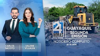 Noticiero de Guayaquil Segunda Emisión 27112024 [upl. by Rovert]