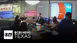 CBS News Texas ITeam monitors election issues from command center [upl. by Annaihs]