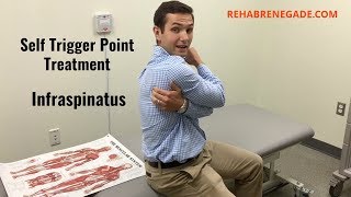 Infraspinatus Trigger Point Treatment Rotator Cuff [upl. by Dust864]