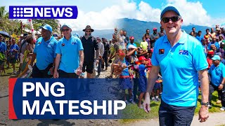 PM Albanese takes on PNG’s Kokoda Track in a sign of mateship  9 News Australia [upl. by Froma]