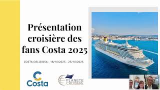 Découvrez la croisière des Fans Costa 2025 [upl. by Kal]