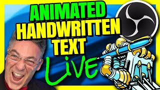 Animated Handwriting Generator  How To Make It Work With OBS Studio [upl. by Rosamond]