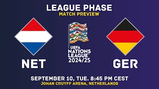 Netherlands Vs Germany  UEFA Nations League 202425 Match Preview  H2H Predictions amp Lineups [upl. by Allard]