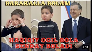 BU BOLAKAY HAMMANI LOL QOLDIRDI KORING BUNDAY BOLALAR BIZGA KERAK [upl. by Suirtimed]