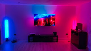 How to Sync Philips Hue Lights to ANY TV Hue Sync Box  Lightstrip  Signe Floor Lamps  LG CX [upl. by Aivlis479]