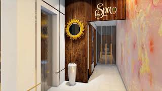 saloon amp spa interior design [upl. by Yrallam]