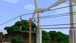 POWER LINES IN MINECRAFT 4 Minecraft World Showcase [upl. by Wald207]