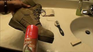 Boot Suede Leather Cleaning [upl. by Latsyk471]