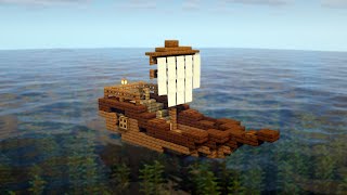 How to Build a Tiny Boat in Minecraft  Minecraft Buildings [upl. by Adroj324]