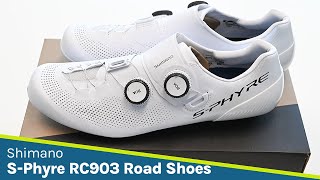 Shimano SPhyre RC903 Road Shoes  Unboxing [upl. by Atsirtal19]