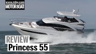 Princess 55  Review  Motor Boat amp Yachting [upl. by Ynnam]